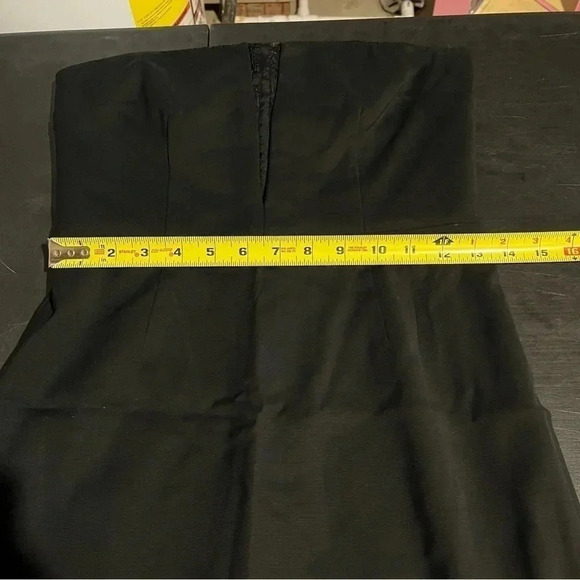 Reiss Black Delmano Bustier Strapless Mini Dress Women’s Size 4 - Picture 14 of 16